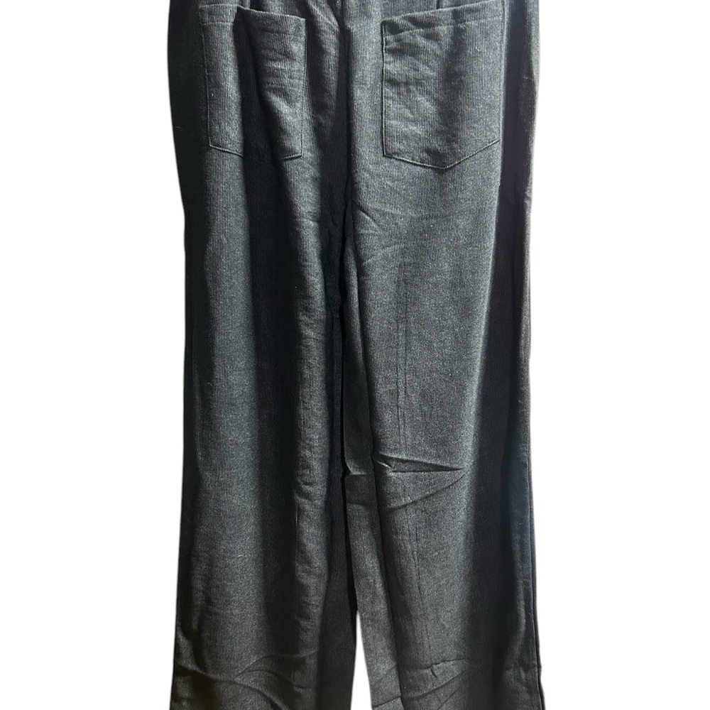 Corduroy Black Wide-Leg Cordoroy Relax Fit Pants NWT - Picture 3 of 6
